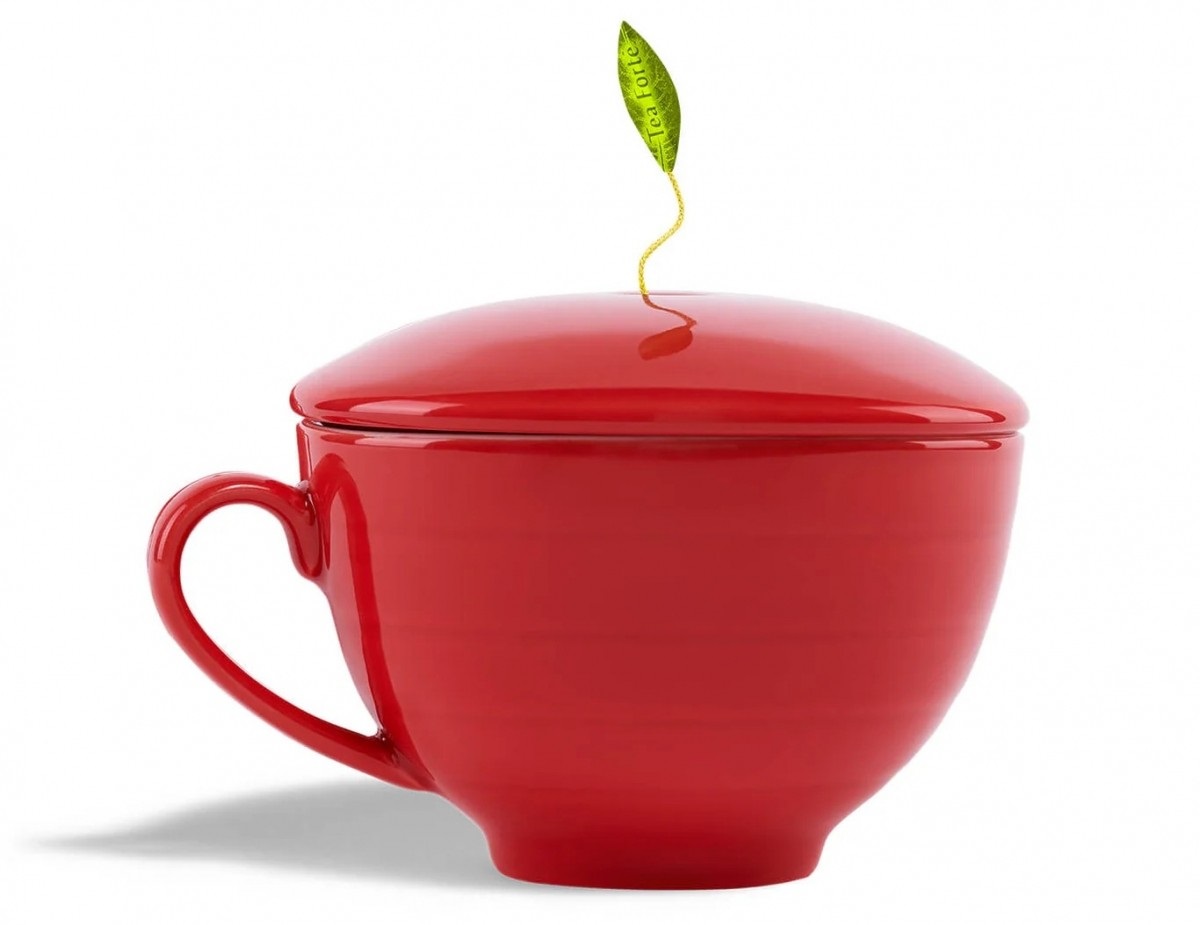 Ceașcă pentru ceai din porțelan Cafe Cup Ruby Red