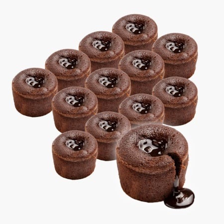 Lava cake - Souffle de ciocolată, 12buc X100gr
