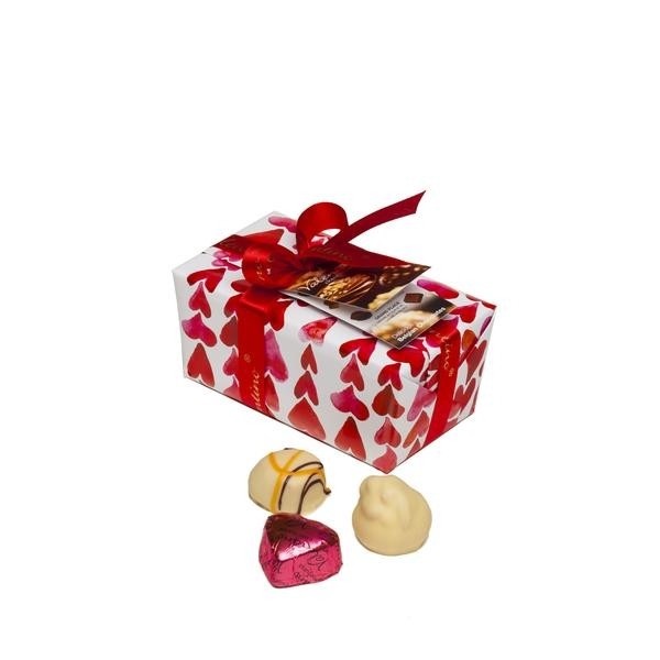BALLOTIN PRALINE BELGIENE VALENTINO RED HEARTS 160G