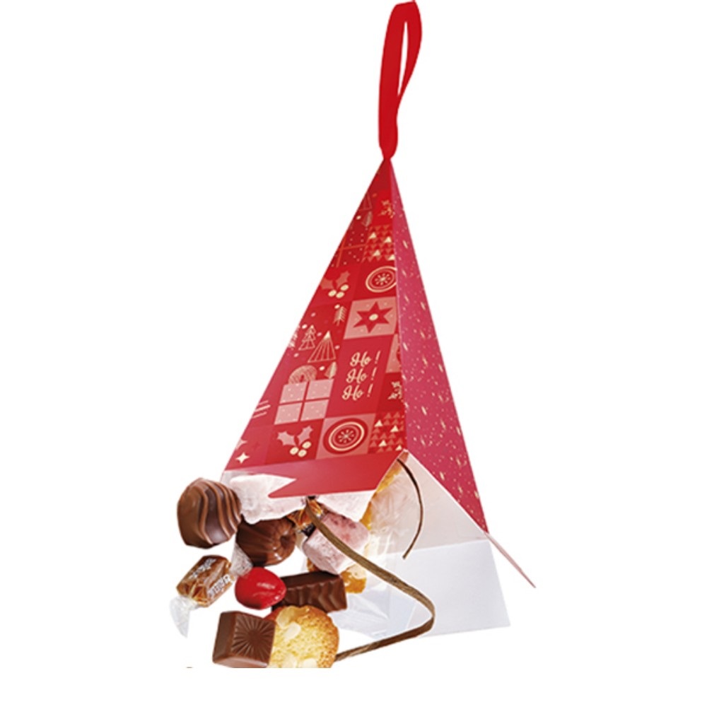 PRALINE BELGIENE VALENTINO BRĂDUȚ RED CHRISTMAS 100G
