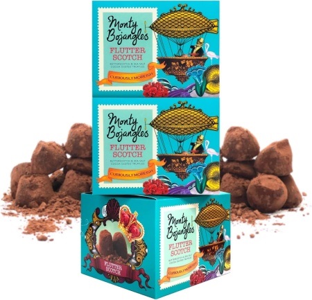 Trufe de ciocolată Flutter Scotch, Monty Bojangles 135g