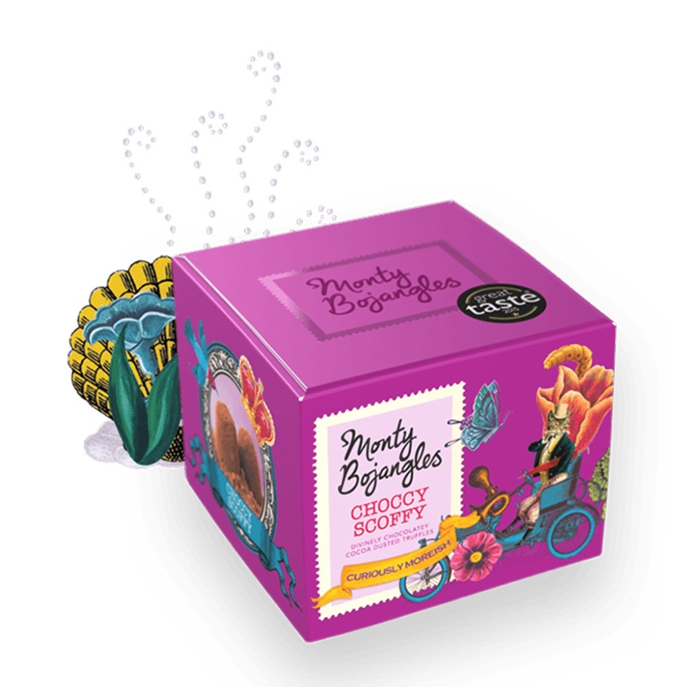 Trufe de ciocolată Monty Bojangles Choccy Scoffy 135g