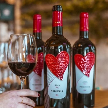 Vin Rosu Primitivo Puglia IGP AMAMI Cinquesegni 750 ml
